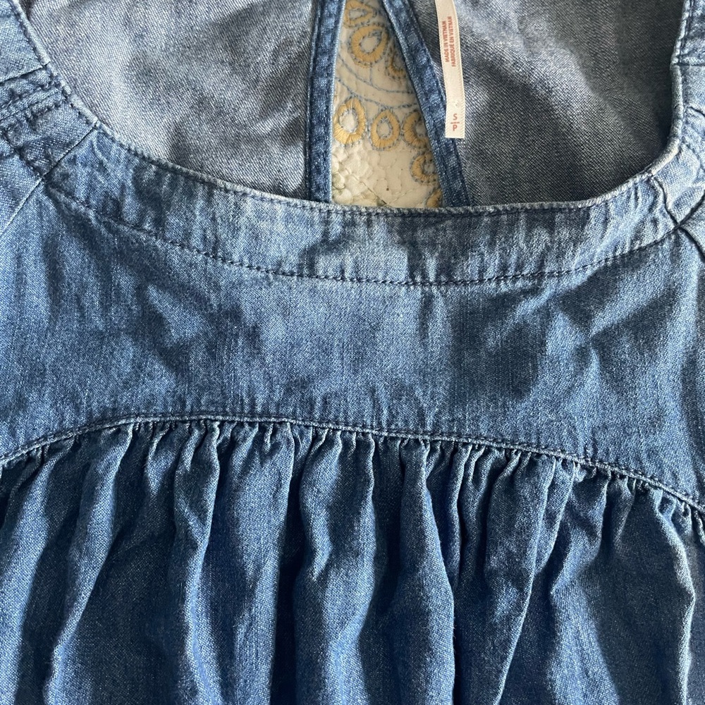 Free People Indigo Denim Tunic